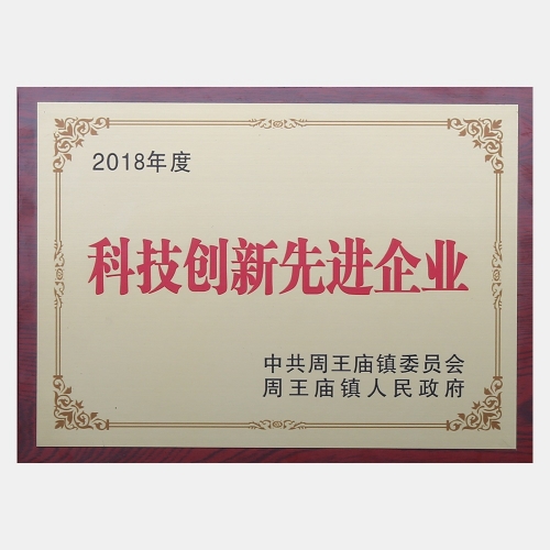2018年度科技創(chuàng)新先進企業(yè)